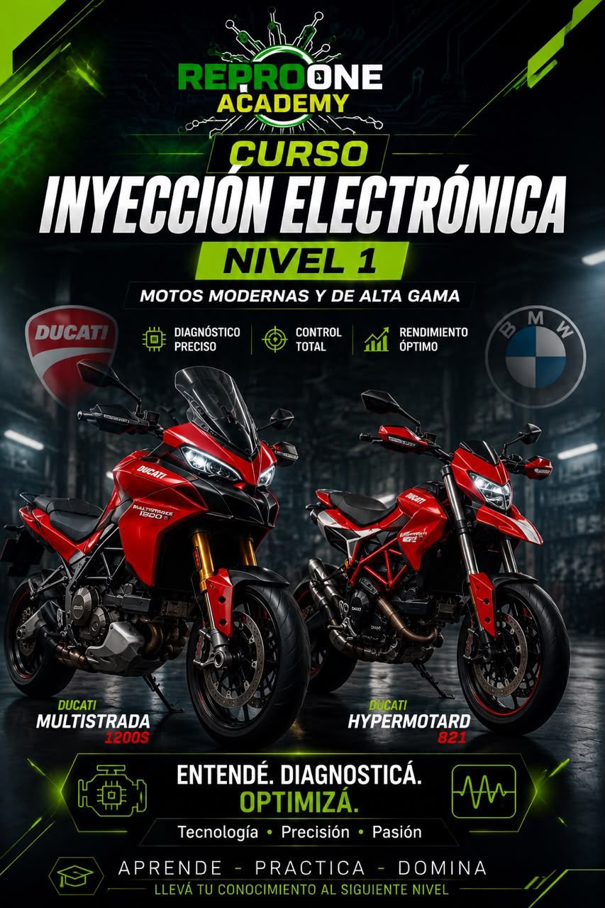 Flyer del curso Inyección electrónica nivel 1